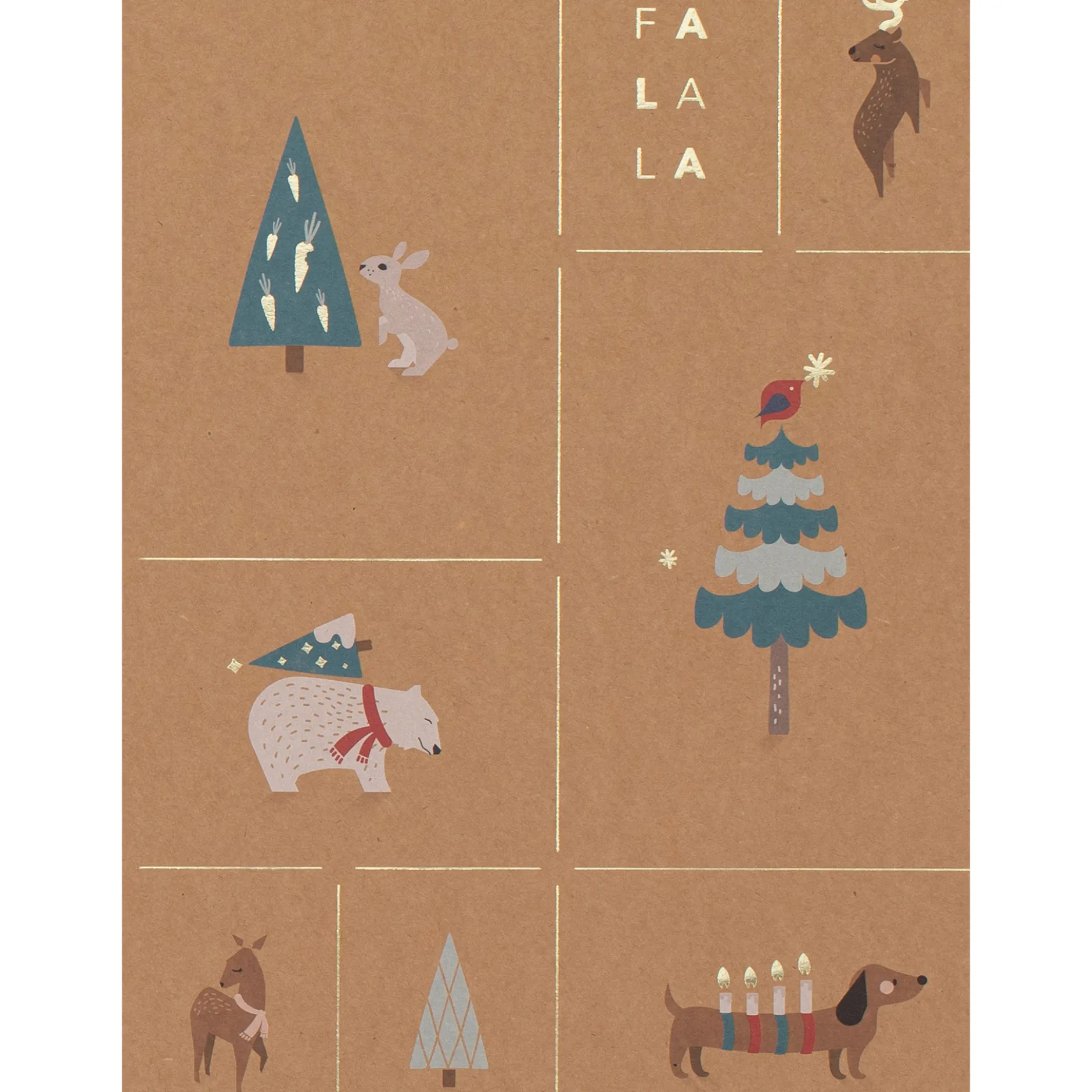 Kraftpapier-Block "Magic Christmas Paper" A4, 20 Blatt