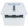Kunststoff-Box stapelbar mit Tragegriff, transparent, 15 Liter
