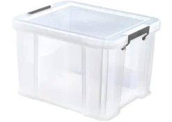 Kunststoff-Box stapelbar, transparent, 36 Liter