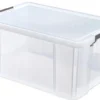 Kunststoff-Box stapelbar, transparent, 70 Liter