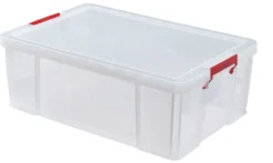 Kunststoff-Box stapelbar, transparent, 51 Liter