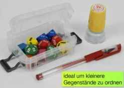 Kunststoff-Box stapelbar, transparent, 0,1 Liter
