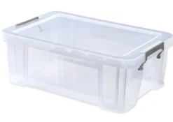 Kunststoff-Box stapelbar, transparent, 15 Liter