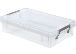 Kunststoff-Box stapelbar, transparent, 5,5 Liter (A4)