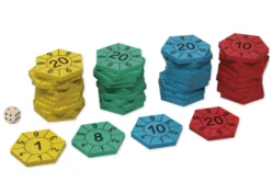 Lernspiel "Zahlenburg Hexagon", 45-tlg.