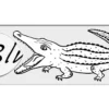 Leseschieber Wort-Krokodil