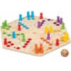 Ludo für bis zu 6 Spieler, beidseitig bespielbar