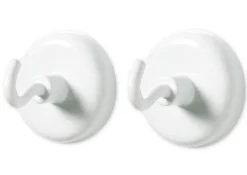 Magnet-Haken-Set, 32 mm ø, weiß, 5-tlg.