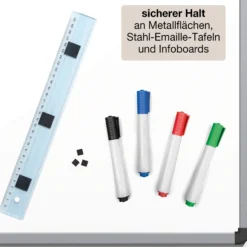 Magnet-Plättchen selbstklebend, 30x30 mm, 28 Stück