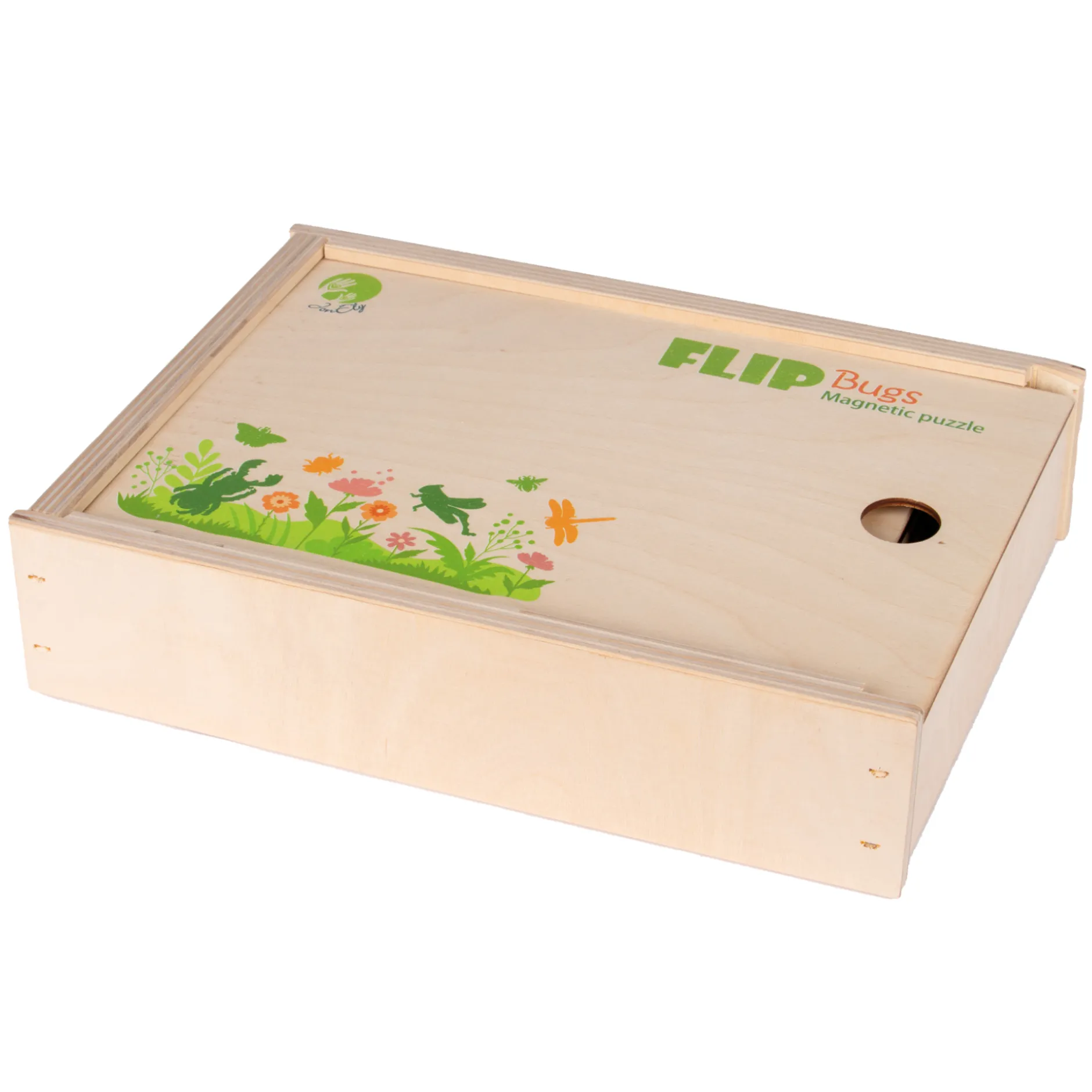 Magnetpuzzle Insekten, Holz, 45-tlg.