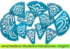 Mandala-Schablonen, 11-tlg.