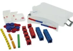 Mathe-Basis-Set Plus Zahlenraum bis 20, 58-tlg, in Box, rot/blau
