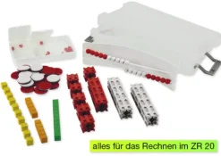 Mathe-Basis-Set Plus Zahlenraum bis 20, 58-tlg, in Box, rot/weiß