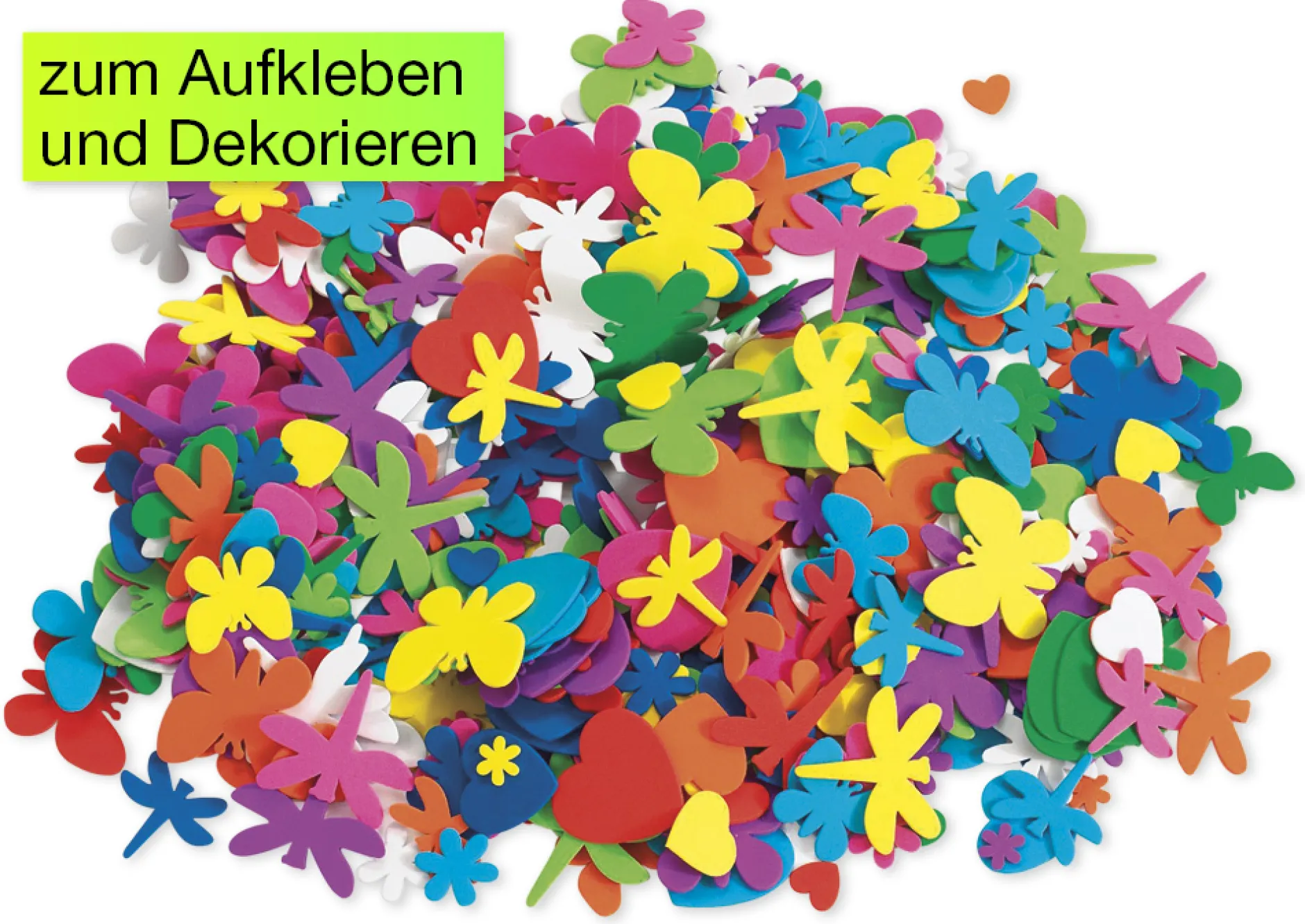 Moosgummi-Figuren und -Formen, 500-tlg.