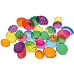 Muschel-Set, transparent und taktil, 108-tlg.