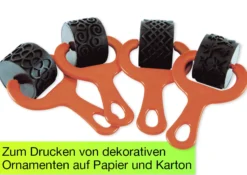 Muster-Gummirollen, 4-tlg.