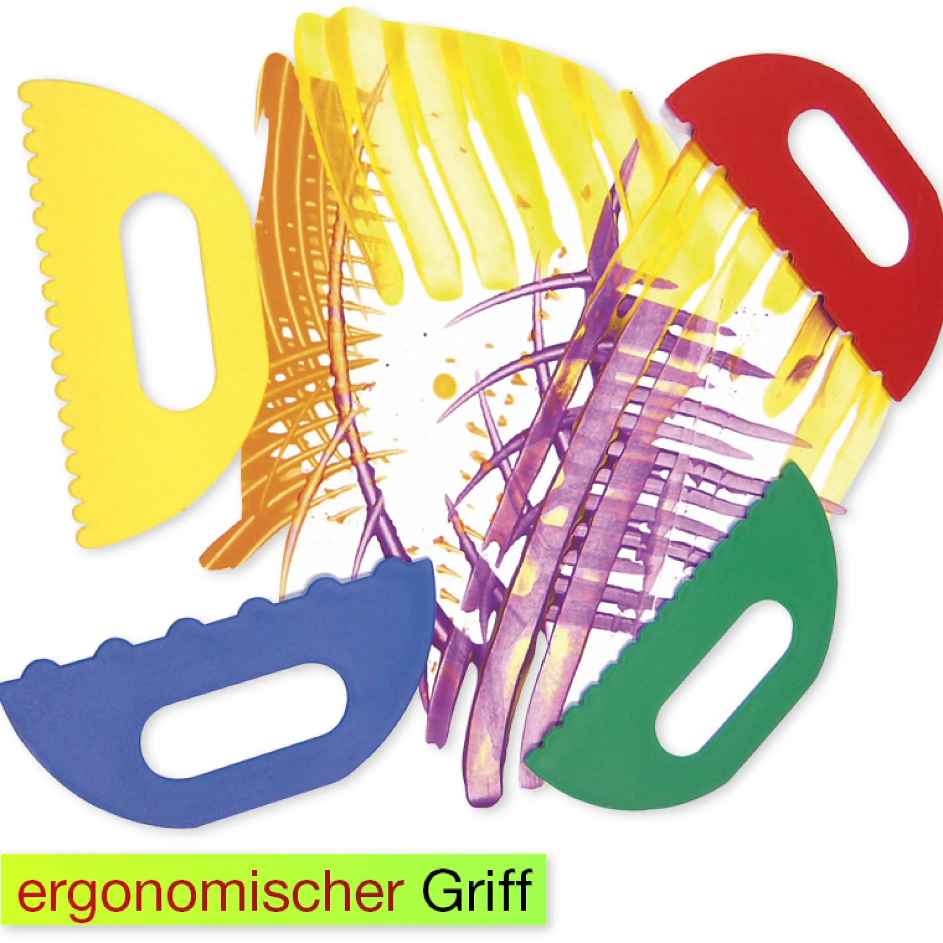 Musterschaber, 4-tlg.