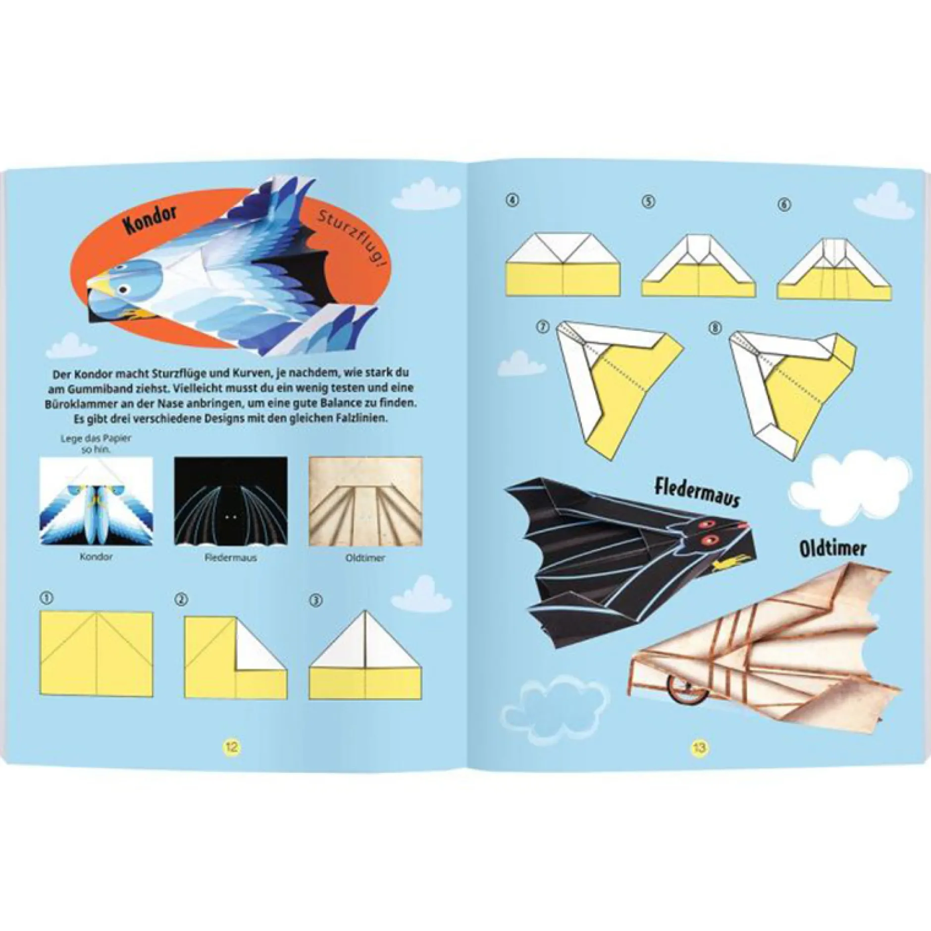 Papierflieger-Set