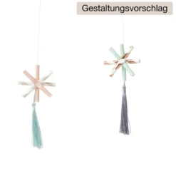 Papier-Strohhalme "Sweet Blossom" farbig sortiert, 25 Stück