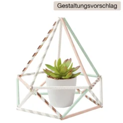 Papier-Strohhalme "Sweet Blossom" farbig sortiert, 25 Stück