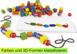 Perlen-Fädelspiel, 130-tlg.