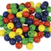 Perlen 12 mm, je 20 x rot, gelb, grün, blau