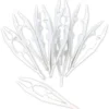 Pinzetten aus Kunststoff 11 cm, weiß, 10 Stück
