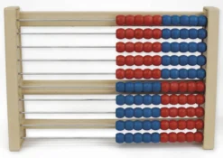 Rechenrahmen für 100-er Zahlenraum rot/blau