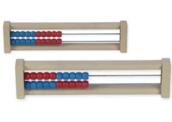 Rechenrahmen für 20-er Zahlenraum rot/blau, gerade Seitenteile
