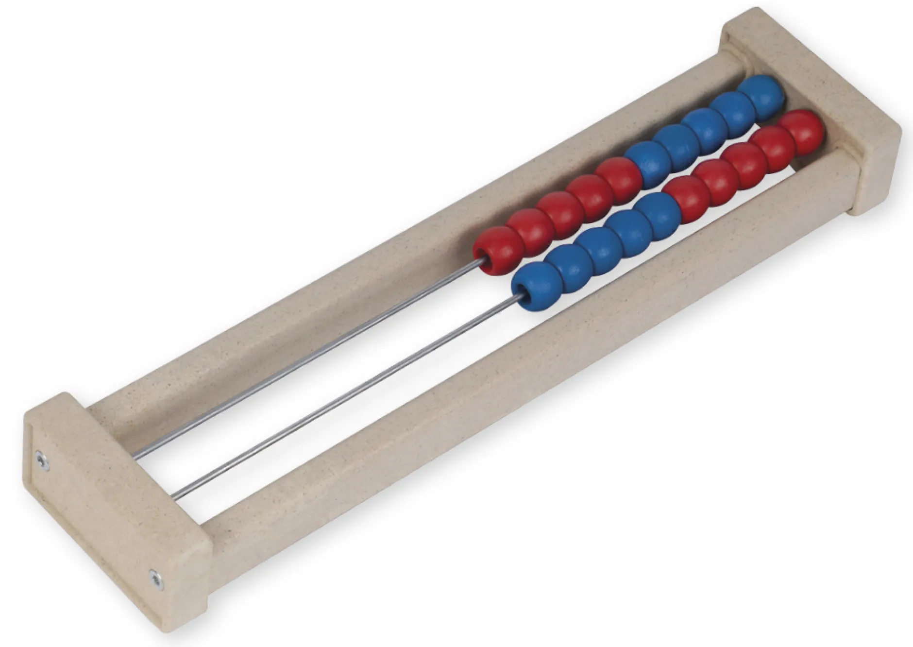 Rechenrahmen für 20-er Zahlenraum rot/blau, gerade Seitenteile