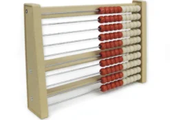 Rechenrahmen für 100-er Zahlenraum rot/weiß