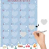 Rubbel-Adventskalender "Schnee und Herzen", 25-tlg.