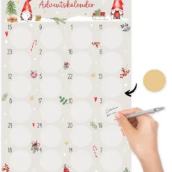 Rubbel-Adventskalender "Weihnachten und Wichtel", 25-tlg.