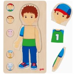 Schichtenpuzzle Anatomie Junge