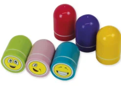 Set Dauer-Stempel „Lachende Gesichter“, 6-tlg.