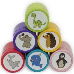 Set Dauer-Stempel "Tiere", 6-tlg.