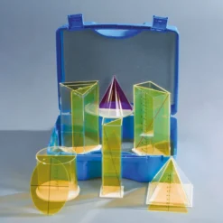 Set Geometrie-Körper mit entnehmbaren Schnitten, 6-tlg. im Koffer