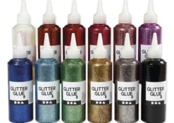 Set Glitzerkleber, 12-tlg.