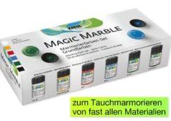 Set KREUL Magic Marble Marmorier-Farben à 20 ml, 6-tlg.