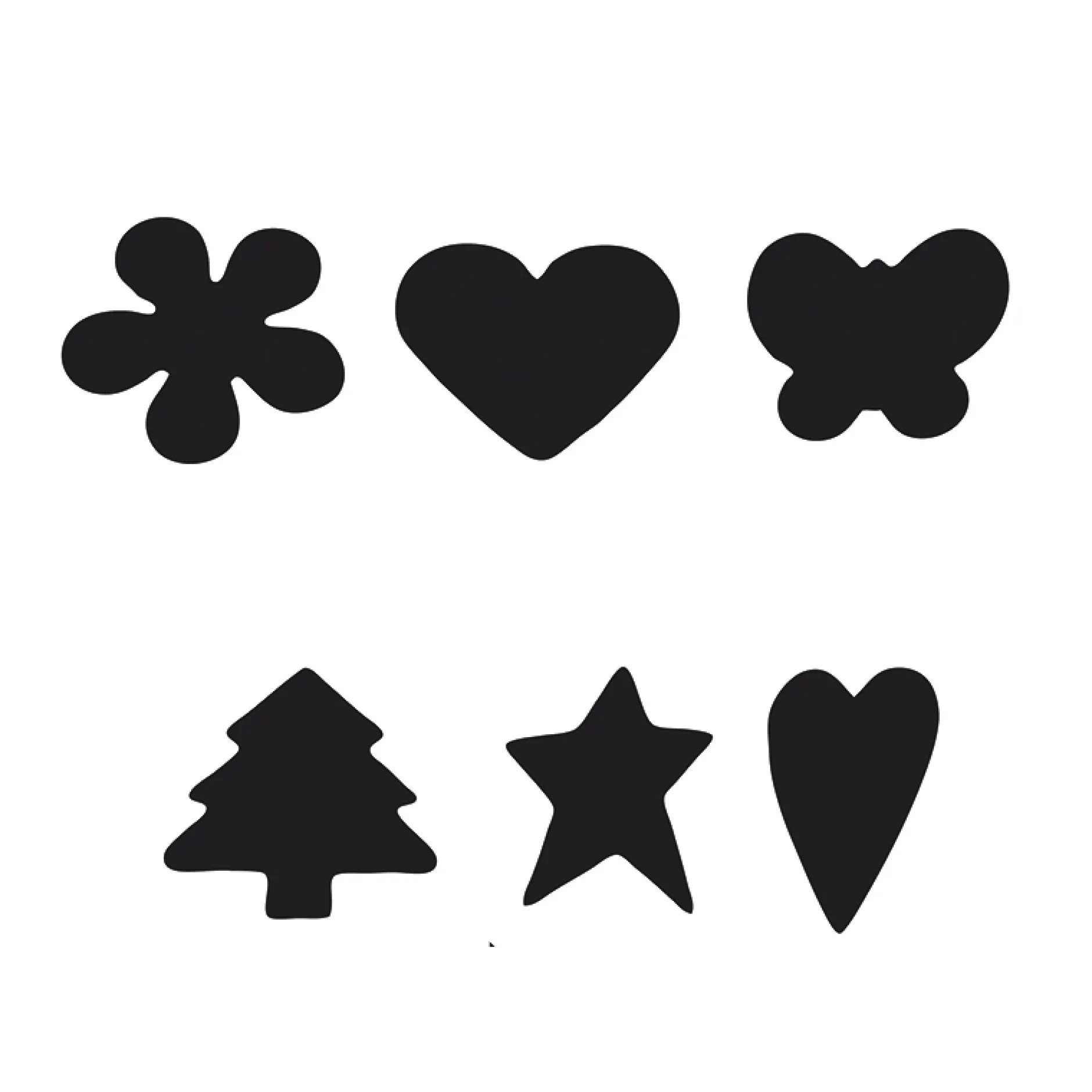 Set Motiv-Stanzer für Moosgummi, 3-tlg.