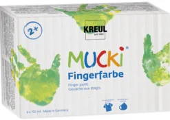 Set MUCKI Fingerfarbe à 150 ml, 6-tlg.