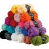 Set Polyacryl-Garn 2-fädig, 20 Farben à 50 g