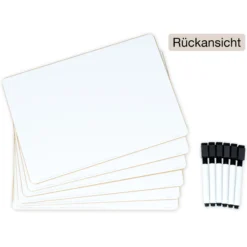 Set Prima-Colori Whiteboard mit Punktraster und Blanko A4, 6 Stück