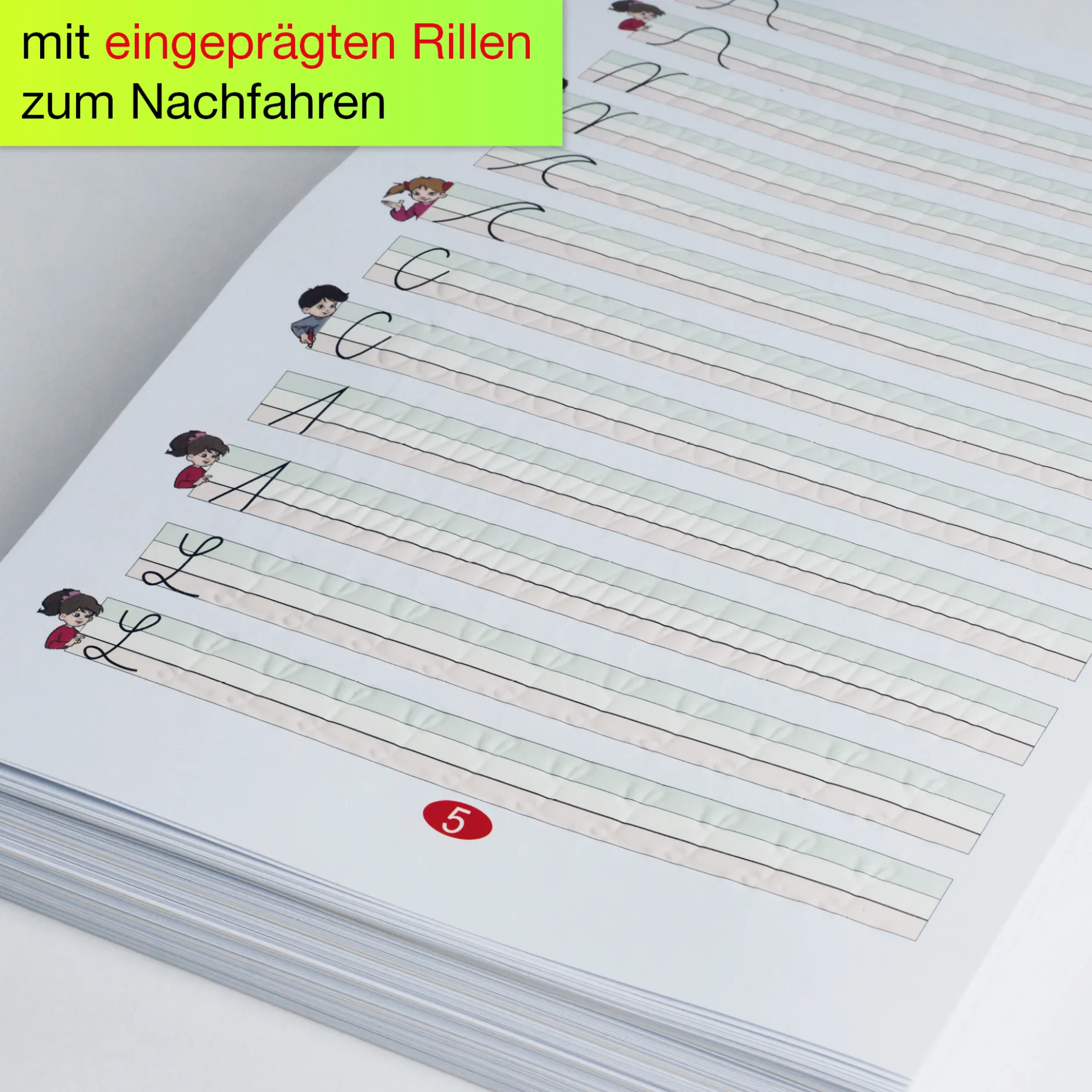 Set Schreiblern-Blattsammlung A4 "ABC", 156-tlg.