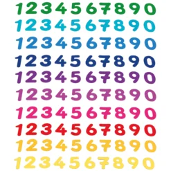 Set Zahlen aus Filz, bunt, selbstklebend, 300 Stück