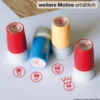Siebdruck-Stempel "Perpetuum", "Gesicht neutral"