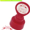 Siebdruck-Stempel "Perpetuum" rund "Froschkönig"