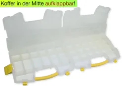 Sortiments-Koffer mit 34 Vario-Fächern, zweiseitig