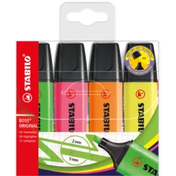 Stabilo Boss Original Textmarker, 4-tlg.