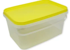Stapel-Box aus Kunststoff mit Henkel XS, rechteckig
